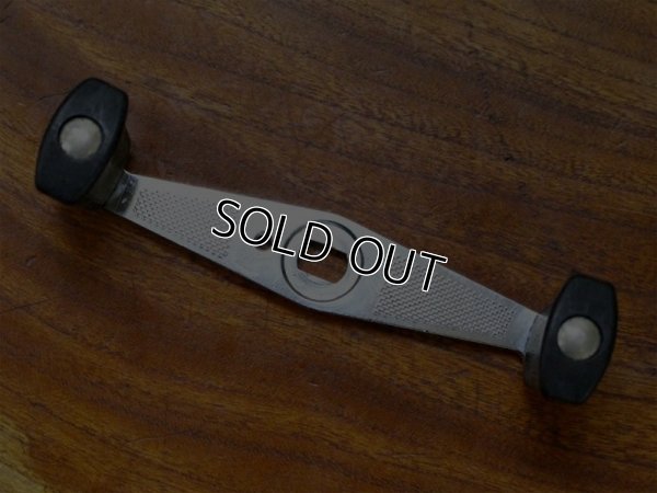 画像2: オールド★チェッカー付☆★ABU アブ 80mmハンドル★☆平ノブ★ クローム