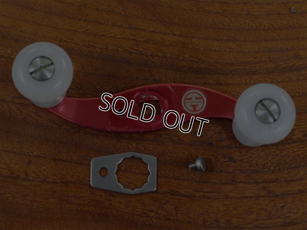 画像2: ハネダクラフト★☆クリアホワイトノブ★赤ハンドル S字 70mm★右巻き☆★HANEDA CRAFT