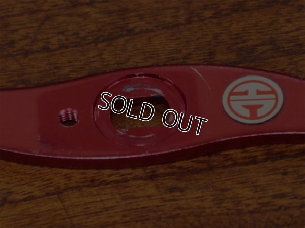 画像6: ハネダクラフト★☆クリアホワイトノブ★赤ハンドル S字 70mm★右巻き☆★HANEDA CRAFT