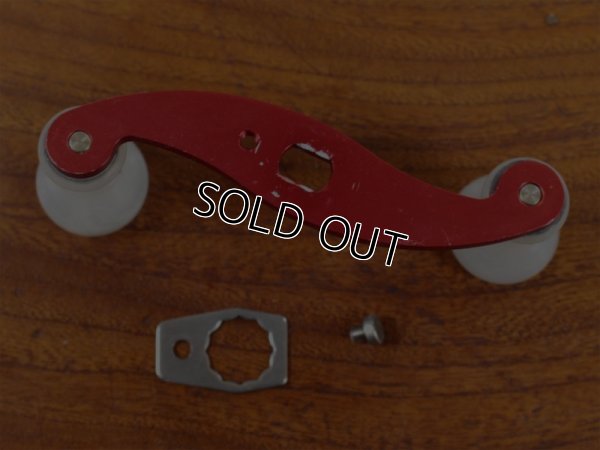画像5: ハネダクラフト★☆クリアホワイトノブ★赤ハンドル S字 70mm★右巻き☆★HANEDA CRAFT