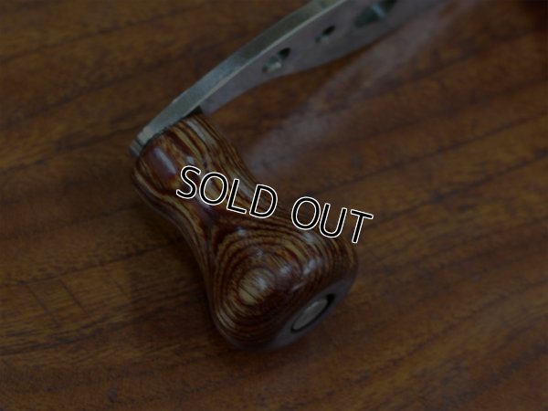 画像6: クロム★☆★S字パワーハンドル 70mm★左巻き☆★ウッドノブ