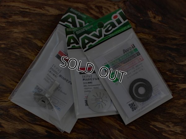 画像1: Avail☆★1500/2500/3500番☆★ギヤシャフト・クリックホイール＆カーボンドラグワッシャセット★右☆アンチリバースモデル