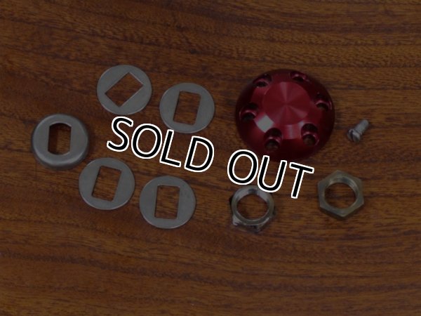 画像7: STUDIO OCEAN MARK★☆★ダブルハンドル★赤ノブ☆95mm★ナット/リテーナー付 (7)