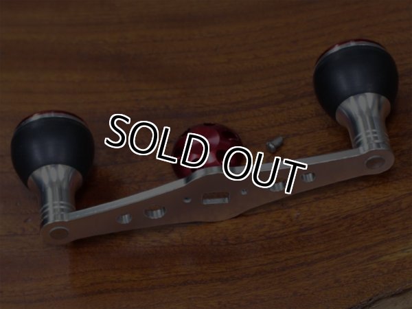 画像5: STUDIO OCEAN MARK★☆★ダブルハンドル★赤ノブ☆95mm★ナット/リテーナー付 (5)