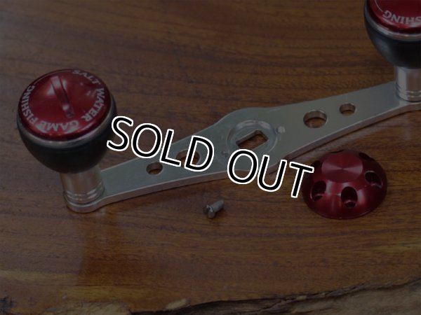 画像3: STUDIO OCEAN MARK★☆★ダブルハンドル★赤ノブ☆95mm★ナット/リテーナー付 (3)