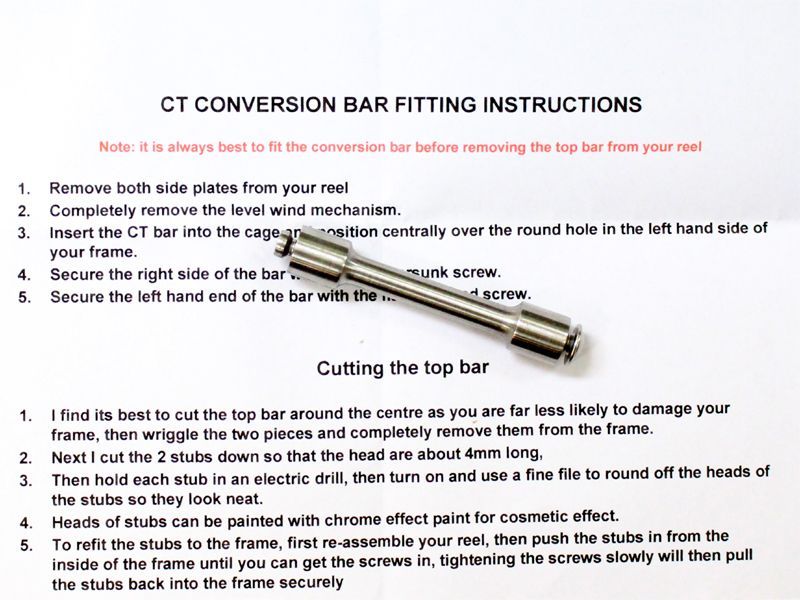 画像4: ABU7000番 ステンレスCTバー★☆★Stainless Steel Heavy Duty CT Conversion Bar (4)