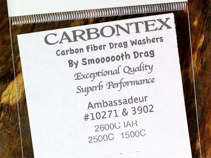 画像3: ABU1500/1600/2500番台☆★カーボンクロスドラグワッシャ ★☆★Carbontex Drag Washer Kit (3)